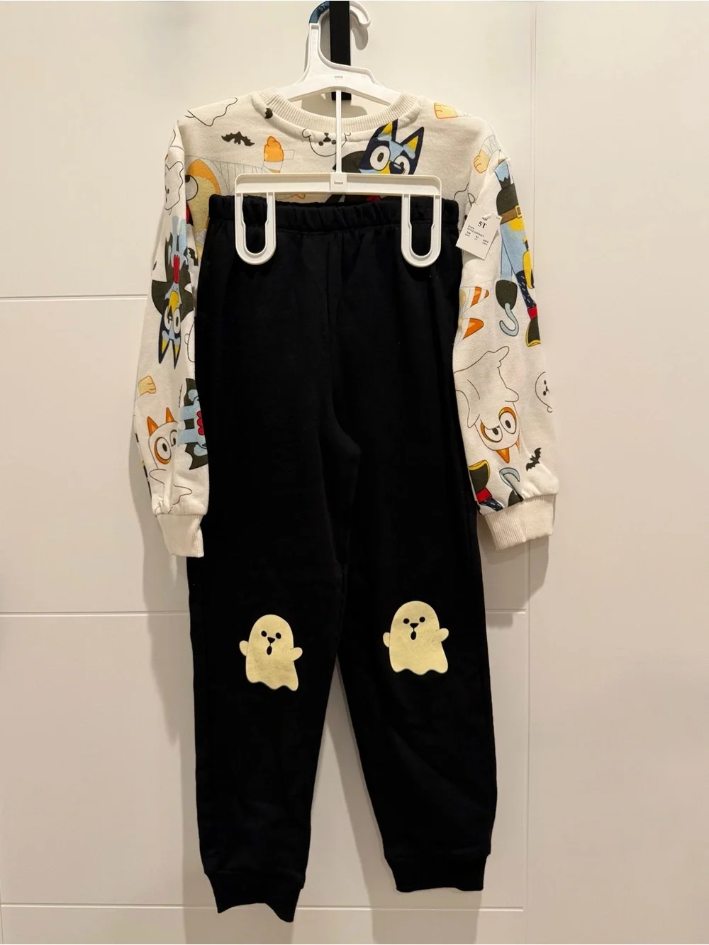 New 5T Bluey Sweatshirt Sweatpants Set Halloween Pirate Long Sleeve Kids Toddler
